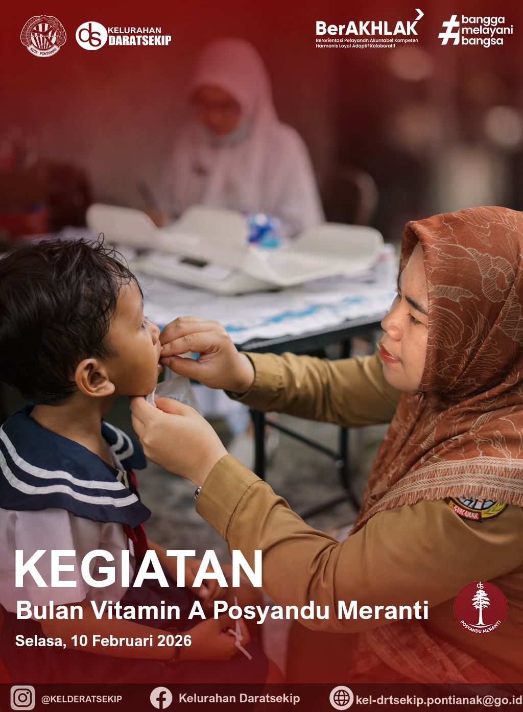 Kegiatan Posyandu Bulan Vitamin A di Kelurahan Daratsekip