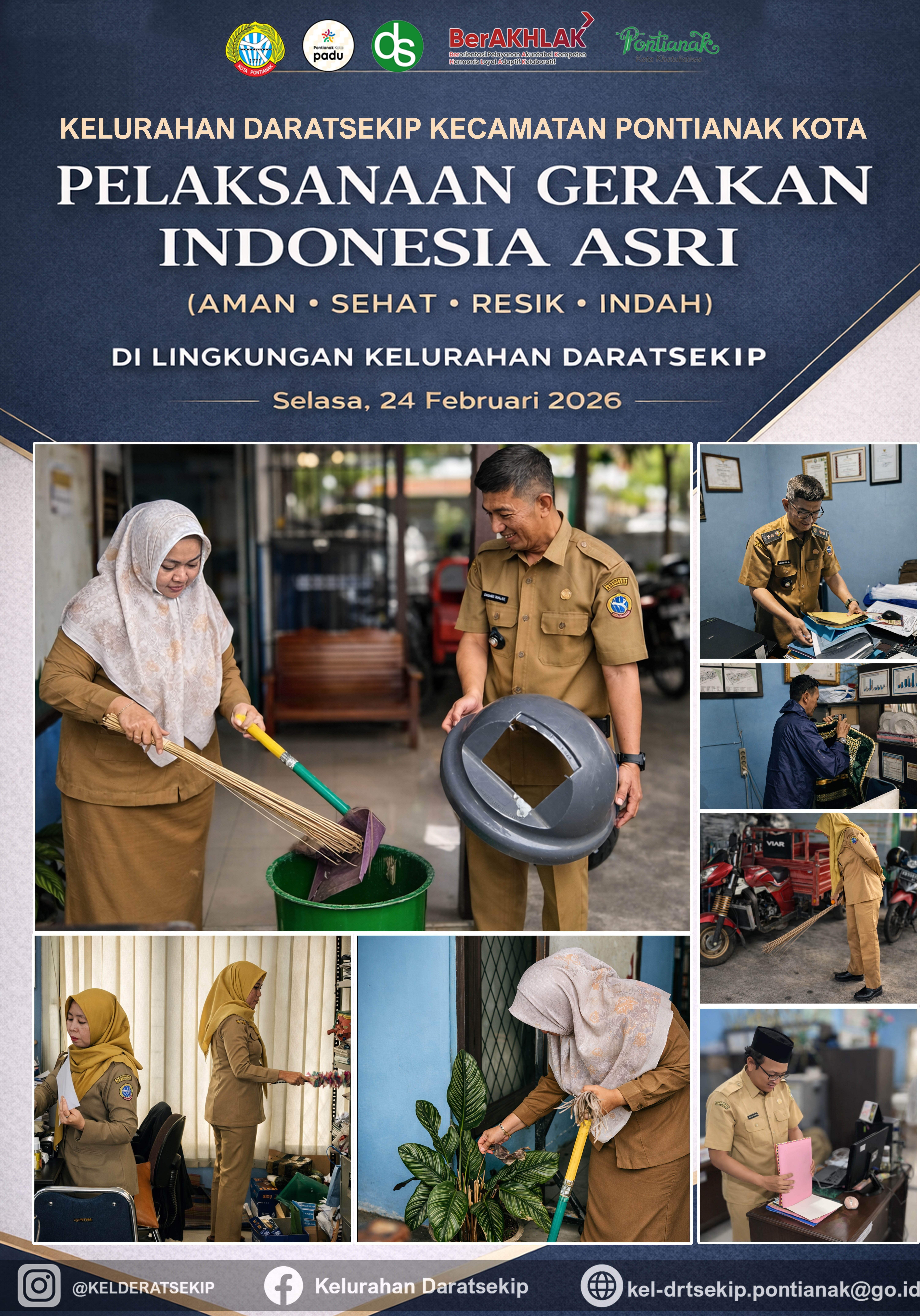 Pelaksanaan Gerakan Indonesia Asri di Kelurahan Daratsekip