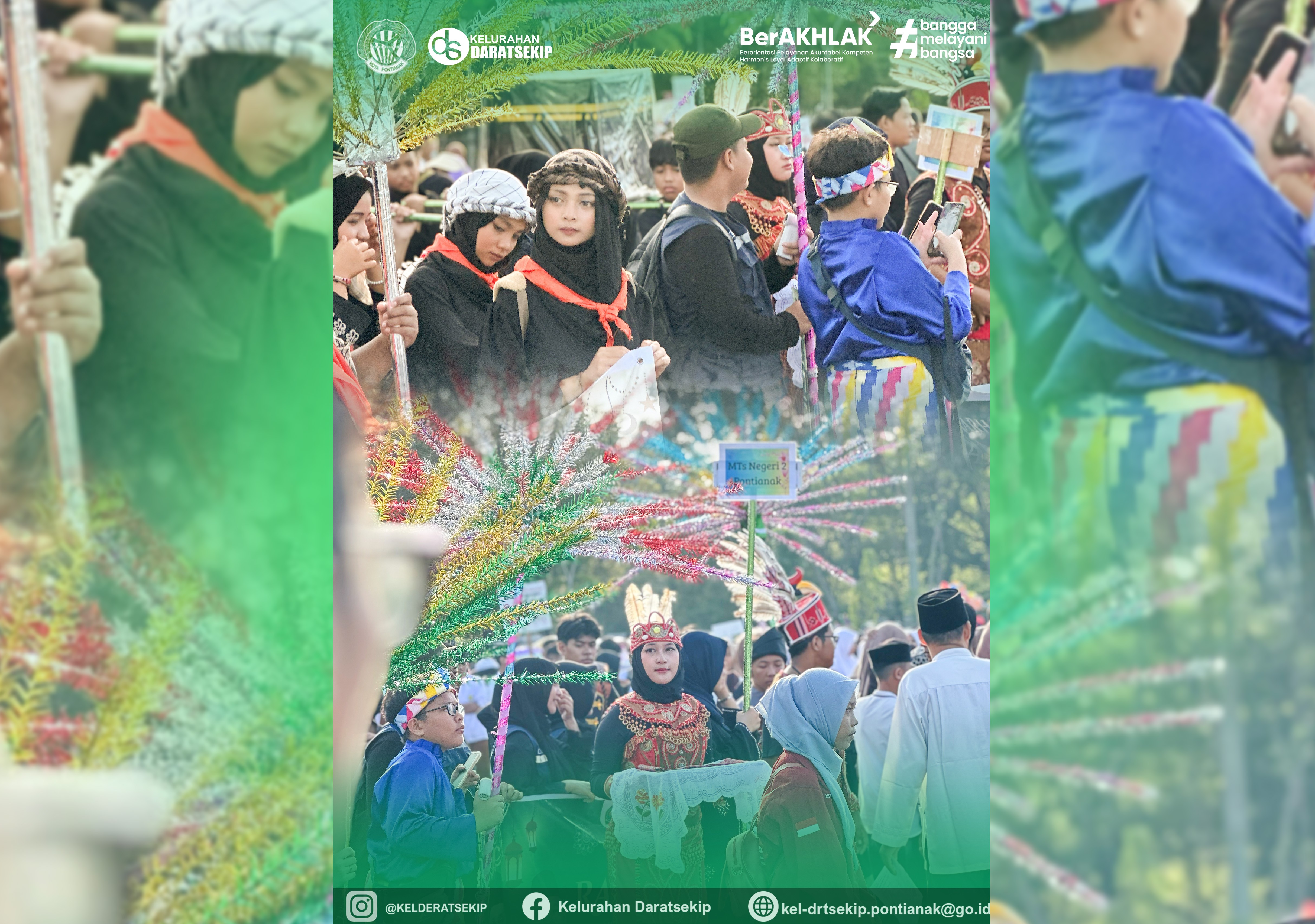Pawai Ta’aruf Meriahkan Kegiatan Keagamaan di Kota Pontianak